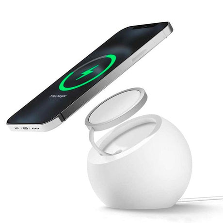 MacAsh Charging Stand Compatible with MagSafe Charger - Premium Silicone Stand Compatible with iPhone 14 & 13 & 12 Models [MagSafe Not Included] - Saxons Garden & Home