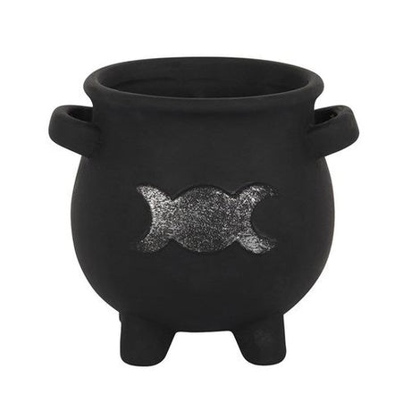 Triple Moon Cauldron Terracotta Plant Pot - Saxons Garden & Home