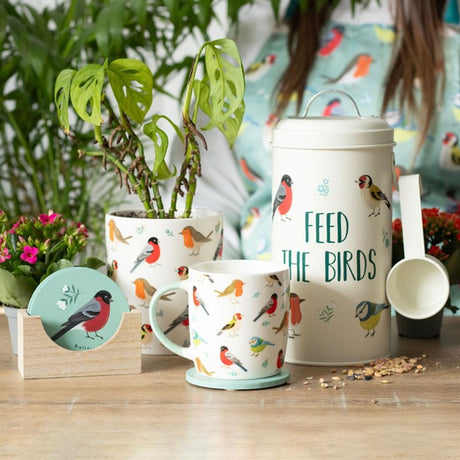British Garden Birds Ceramic Plant Pot - Saxons Garden & Home