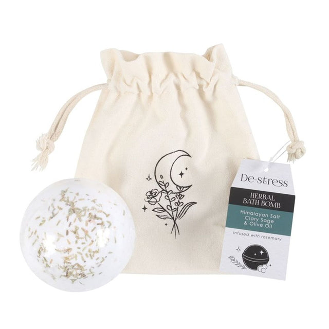 'De-Stress' Herbal Clary Sage Bath Bomb - Saxons Garden & Home