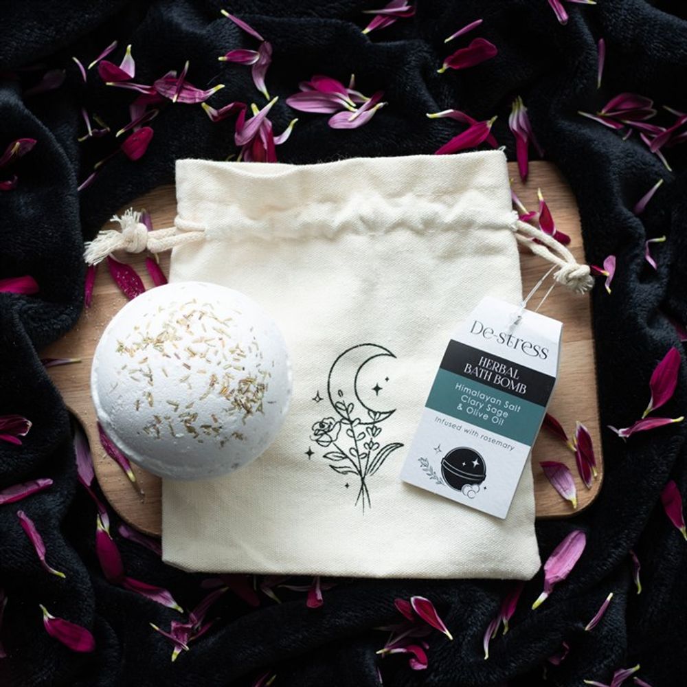 'De-Stress' Herbal Clary Sage Bath Bomb - Saxons Garden & Home